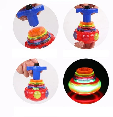 Ilumine o pião giratório - Pião giratório em flash de música, Balance Top  Spinner Brinquedo Giratório para Desktop Adultos Presente Único Brinquedo  Inquieto Generic